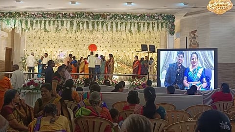 indigo flight crisis, techy couple participates own wedding reception online
