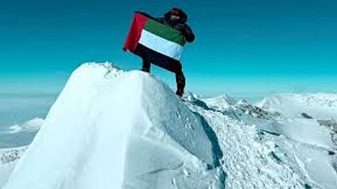UAE mountaineer conquers Mount Vinson