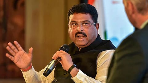 cbse re evaluation protest minister dharmendra pradhan