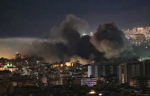 Israeli airstrikes today hit the southern suburbs of Beirut, a Hezbollah stronghold