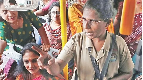criticism at against mahila morcha strike in ksrtc bus