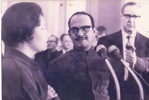 The late minister inaugurated the bridge