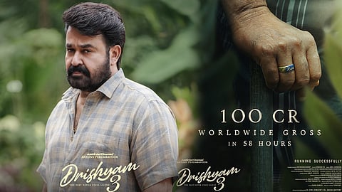 Drishyam 3 enters 100 crore club in 58 hours