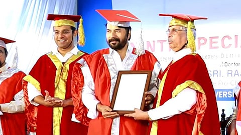 MG University awards honorary doctorate to Mammootty