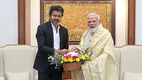 tamil nadu cm vijay visit pm modi