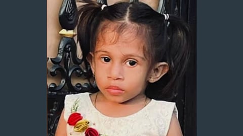 Three-year-old girl dies after falling from dining table