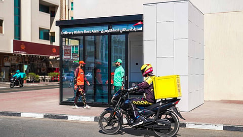 Dubai RTA introduces rest areas for delivery bike riders