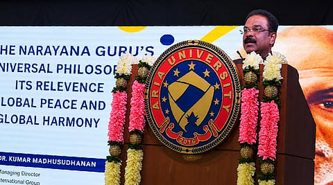 Sree Narayana Guru philosophy presented at US university
