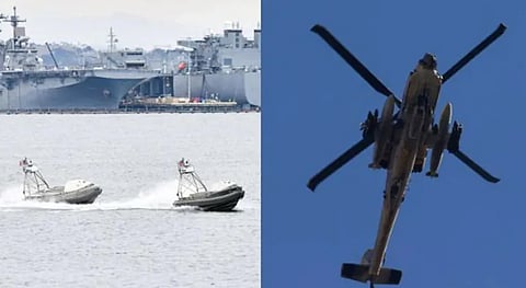 Apache helicopter crashed in Iranian drone attack