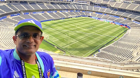 malayali volunteer at the World Cup venue in the USA