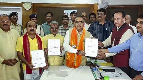 3 bjp candidates win madhya pradesh rajya sabha seats