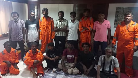 indian sailors rescued in oman maritime incident
