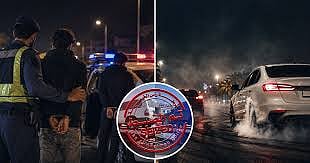 Dangerous stunt driving in Ras Al Khaimah, arrest