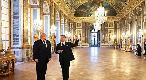 Trump signs US-Iran peace deal at the Palace of Versailles in France