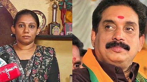 another case against bjp leader for threatening wife with the help of goon