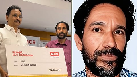 mcr-textiles-gifts-one-lakh-to-shaji-who-helped-woman