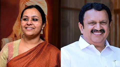 veena george fb post against k. muraleedharan