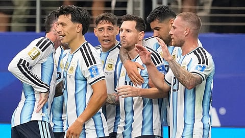 Messi breaks World Cup scoring record, teammates left in awe