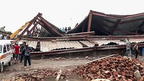 Collapsed godown in Kolkata