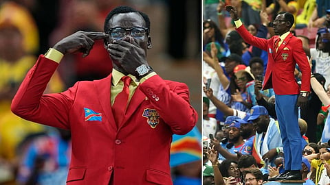 ണ ചരിത്രവും നീതിക്കായുള്ള പോരാട്ടവും. Lumumba Fan: Congo supporter evokes colonial past at World Cup gallery