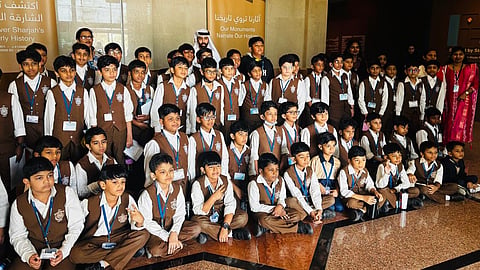 Students at Sharjah Indian School Juwaisah explore the history of the UAE