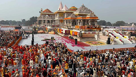 ayodhya ram mandhir donation scam; police raid in the house of the accused