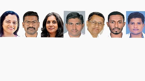 Dr. Parvathy, Dr. Murali, Dr. Bincy, Dr. Satish Kumar, Dr. Ravi Shankar, Jithin T. Joy, Vishnu R. Nair