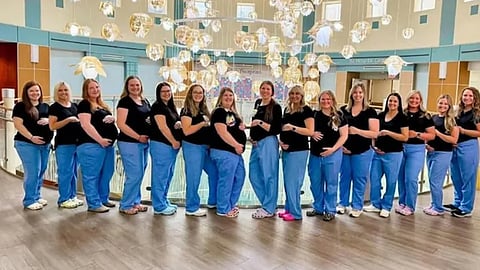 17 nurses get pregnant together; hospital sets record