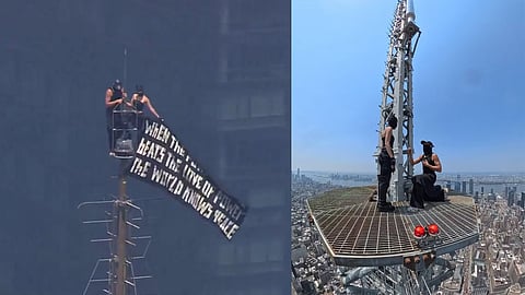 Russian couple proposes atop Empire State tower