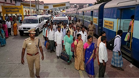 A group of 50 Bangladeshi nationals were deported and sent to West Bengal by train to facilitate their repatriation