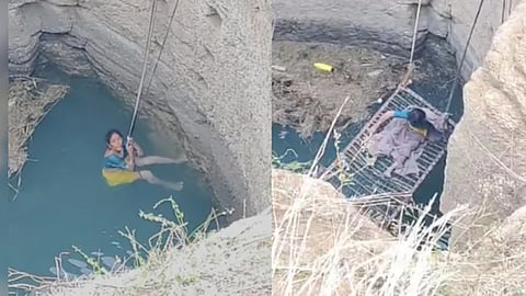 Woman who fell into a well after being robbed