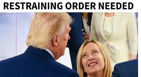 Trump fights with Meloni