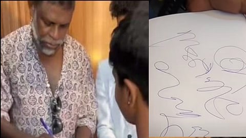 vinayakan autograph controversy viral video