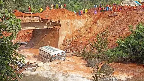 Landslide near the tunnel road in Wayanad (File photo)