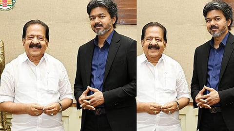 Vijay-Ramesh Chennithala meet