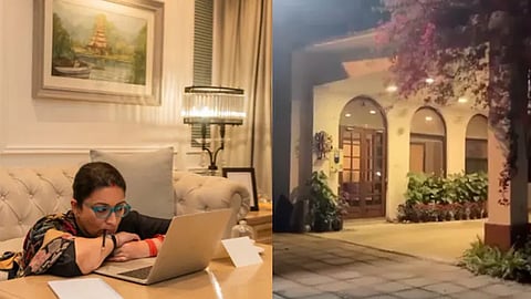 Smriti Irani's residence is a magnificent world where Indian tradition and modern luxury blend seamlessly