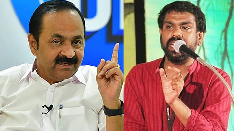kpcc spokesperson vr anoop against cm vd satheesan