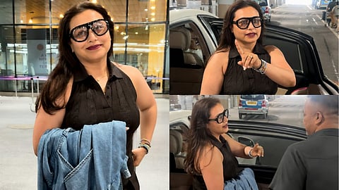 Rani Mukerji at Mumbai airport