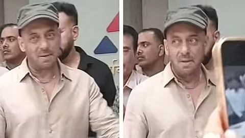 Salman Khan, who arrived to attend a public event in Mumbai.