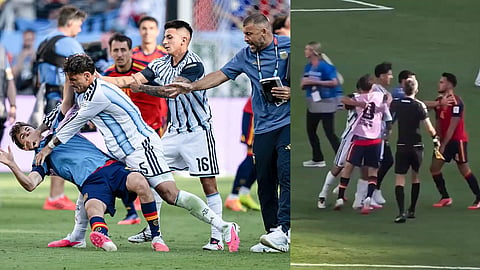 Argentine player attacks Spanish players