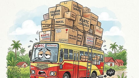 ksrtc courier service temporarily suspended