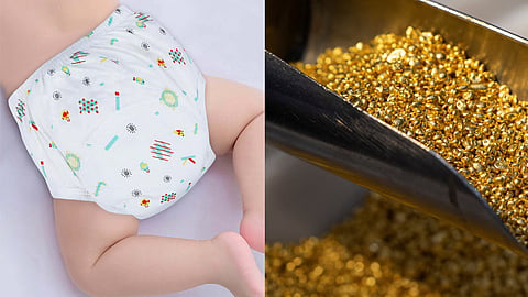 Gold smuggled by hiding it in a baby's diaper; gold worth ₹1 crore seized at Karipur