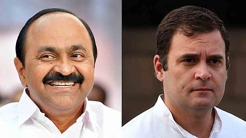 cm v.d. satheesan meets rahul gandhi and demands kerala wants full time kpcc president
