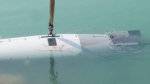 The US unmanned underwater vehicle that Iran claimed to have seized.