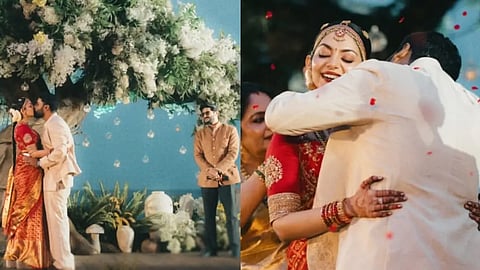 ahaana nimish wedding video anchor with dq