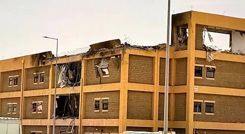 The destroyed US military base in Saudi Arabia