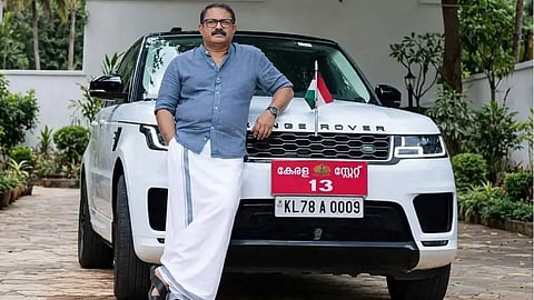 minister k.m. shaji returns controversial range rover car to its owner