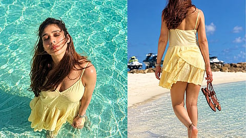 Nayanthara vacationing in the Maldives. A photo shared on Instagram.
