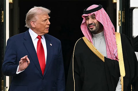 Saudi Crown Prince Mohammed bin Salman with Trump