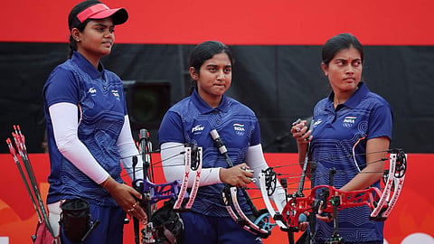 india retained the womens compound archery gold medal at asian games
